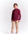 CAMISA HENLEY ML KID POPELINA - Imagen 36
