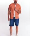CAMISA HENLEY MC CABALLERO LINO - Imagen 4