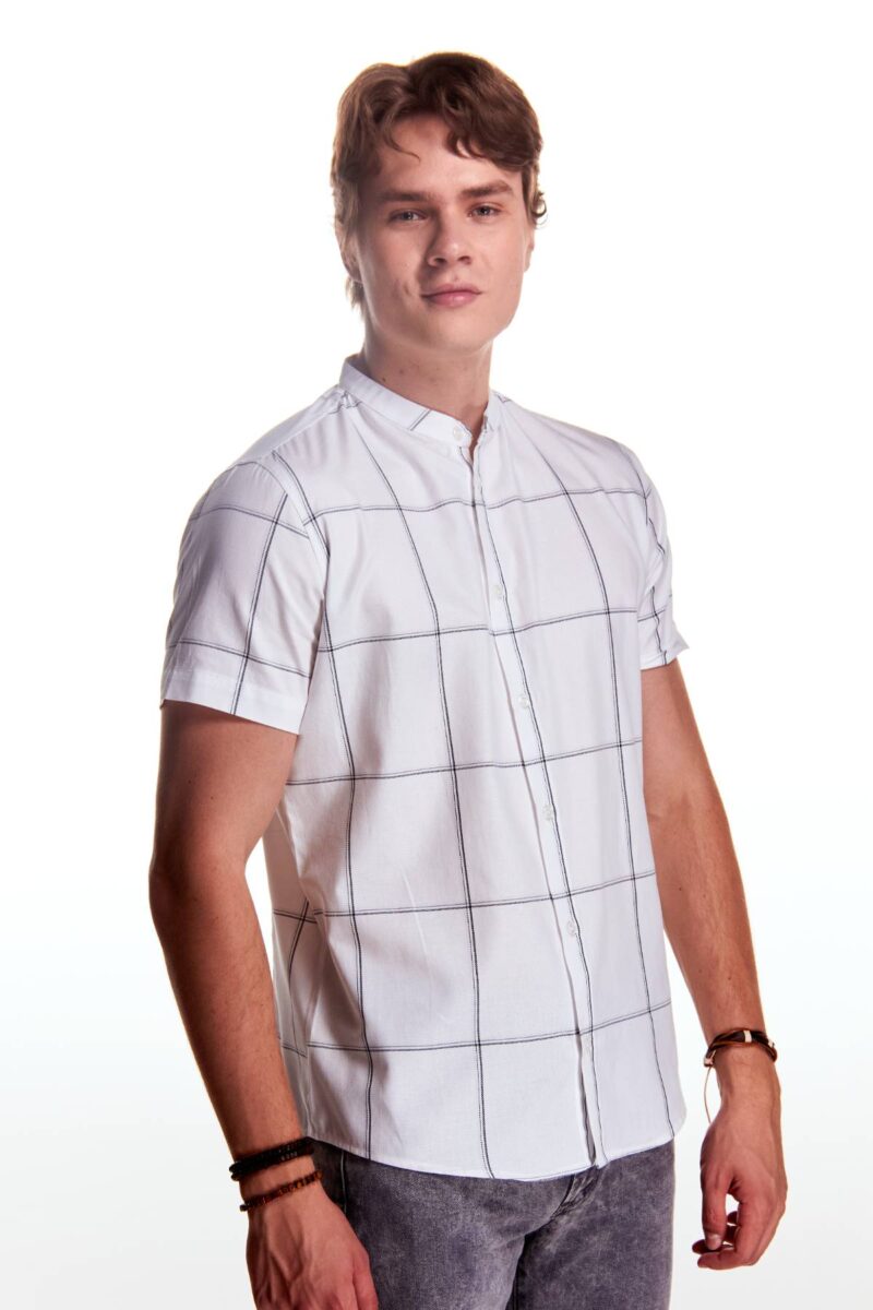 CAMISA HENLEY MC CABALLERO POPELINA - Imagen 2