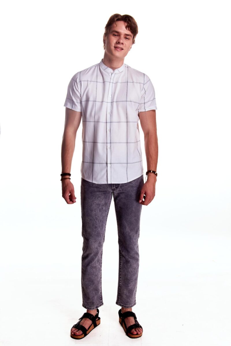CAMISA HENLEY MC CABALLERO POPELINA - Imagen 4