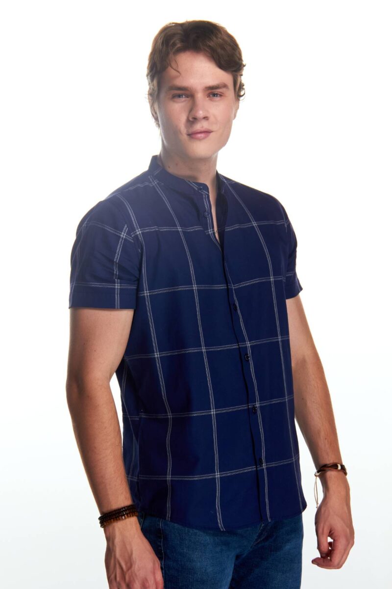 CAMISA HENLEY MC CABALLERO POPELINA - Imagen 7