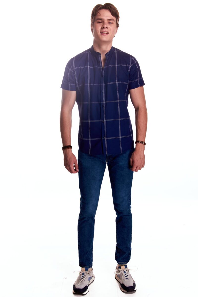 CAMISA HENLEY MC CABALLERO POPELINA - Imagen 9