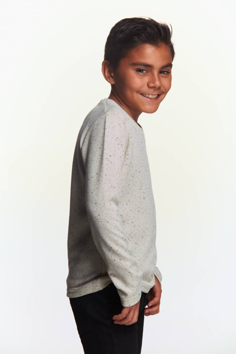 PLAYERA CUELLO REDONDO ML KID PIQUE - Imagen 2